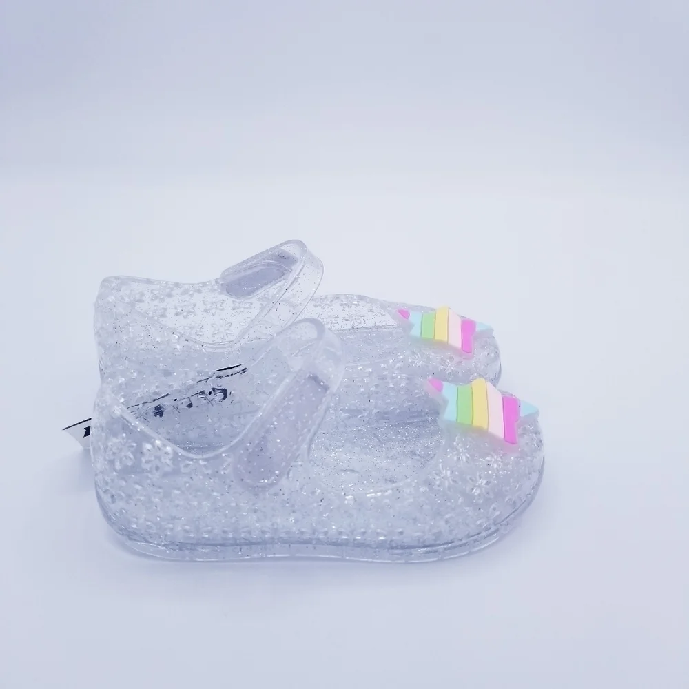 Old Navy Glitter-Jelly Mary Jane Flats for Toddler Girls NWT